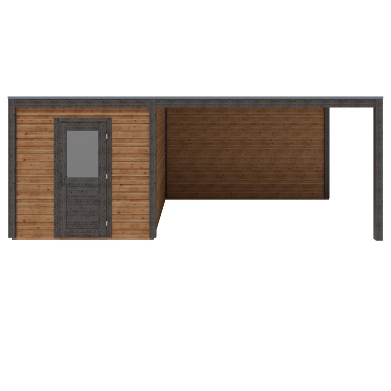 Abri de jardin en bois Nexa 6.56x3.09m - 20.27m2 - Ep. 28mm - Traité