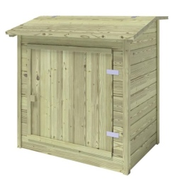 Armoire en bois pour système de filtration de piscine 1.2 x 0.84 – H.1.16 m, Imprégnée