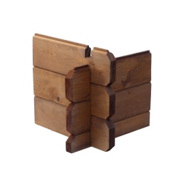 Abri de jardin en bois - 20m2 - 5x4m - Traité - Ep. 28mm - Couleur: marron