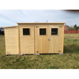 Abri de jardin en bois 4.86 m2 - 2.7x1.8 m - Couleur: 