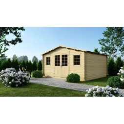 Abri de jardin en bois - 20m2 - 5x4m - Ep. 40mm - Couleur: 