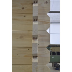 Abri de jardin en bois - 20m2 - 5x4m - Ep. 40mm - Couleur: naturel
