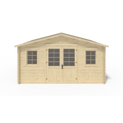 Abri de jardin en bois - 20m2 - 5x4m - Ep. 40mm - Couleur: naturel