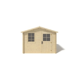 Abri de jardin en bois - 6m2 - 3x2m - Ep. 28mm - Couleur: 
