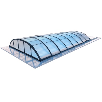 Abri de piscine Horizon - 7.03x3.36 m - polycarbonate alvéolaire 8 mm - pour piscine BAS7307