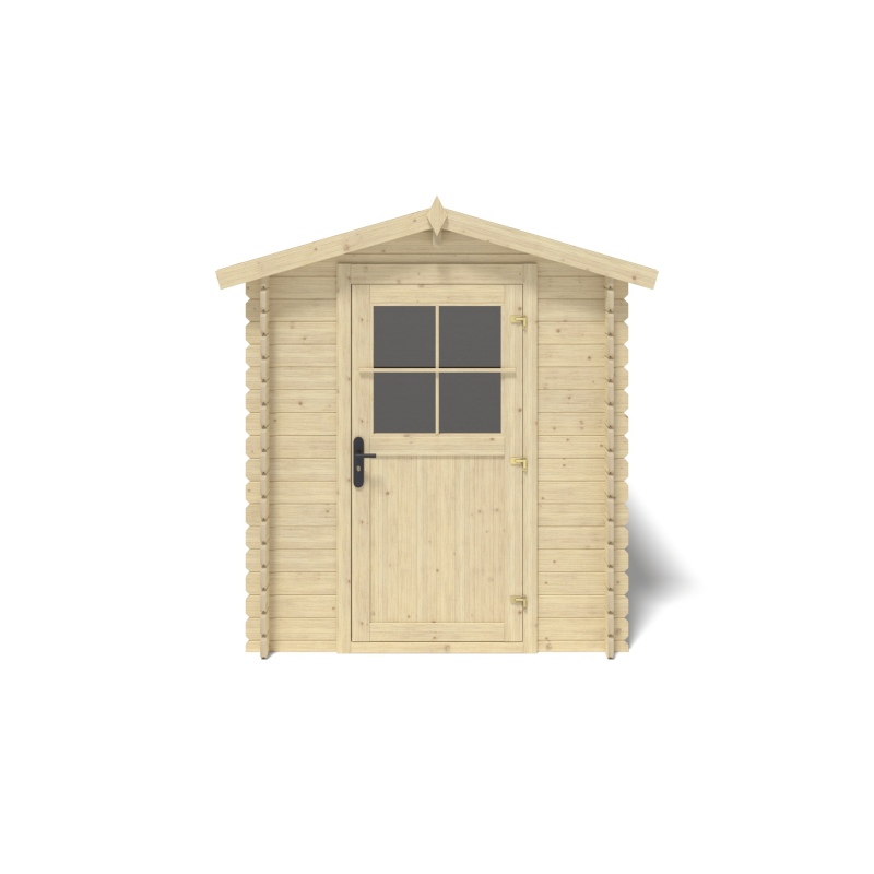 Abri de jardin en bois - 5.7m2 - 1.9x3m - Ep. 28mm - Couleur: 