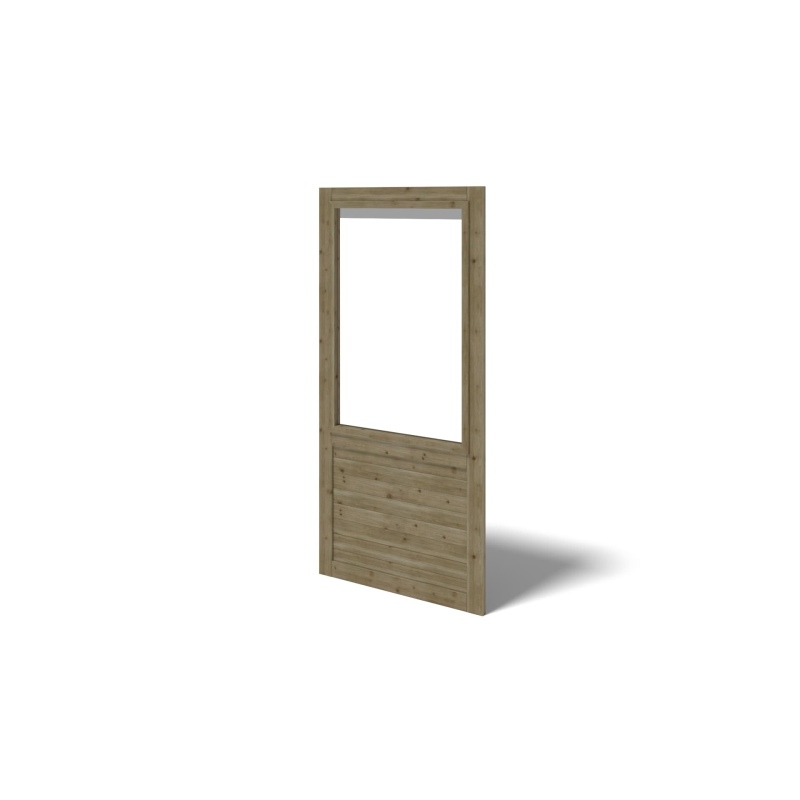 Pergola de jardin 4.04x4.04m avec panneaux - traité