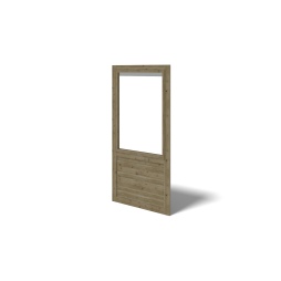Pergola de jardin 4.04x4.04m avec panneaux - traité