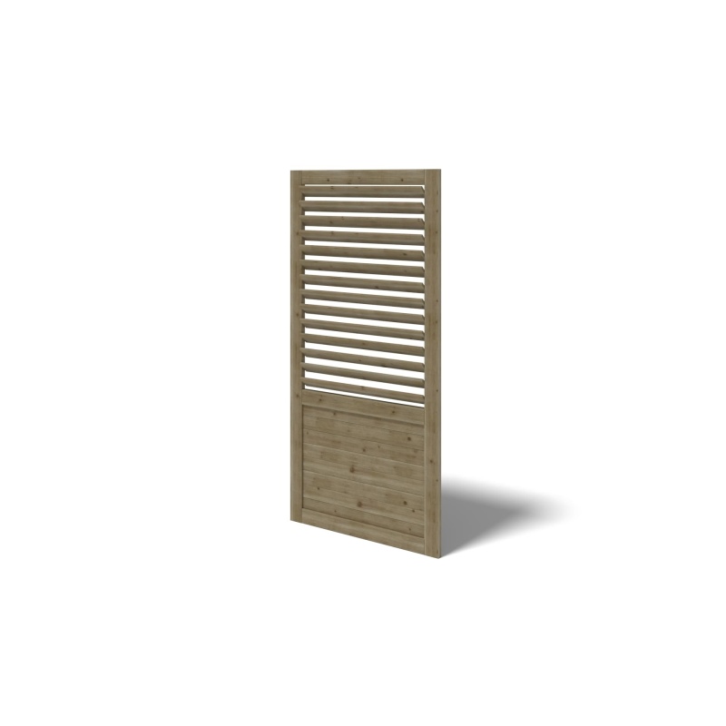Pergola de jardin 4.04x4.04m avec panneaux - traité