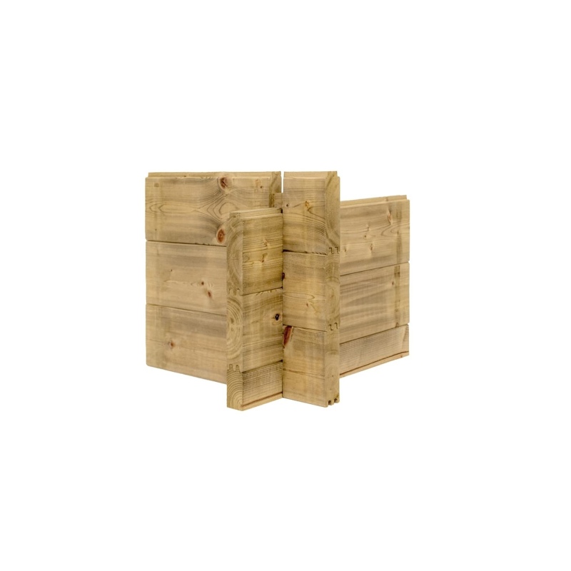 Abri de jardin en bois - 12m2 - 4x3m - Traité - Ep. 40mm - Couleur: 