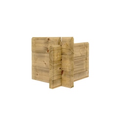 Abri de jardin en bois - 12m2 - 4x3m - Traité - Ep. 40mm - Couleur: 