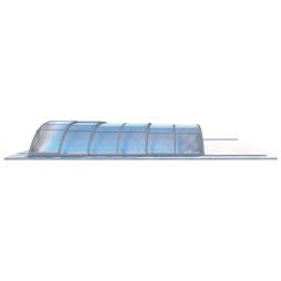 Abri de piscine Horizon - 4.33x2.52 m - polycarbonate alvéolaire 8 mm - pour piscine BAS7302. BAS7303