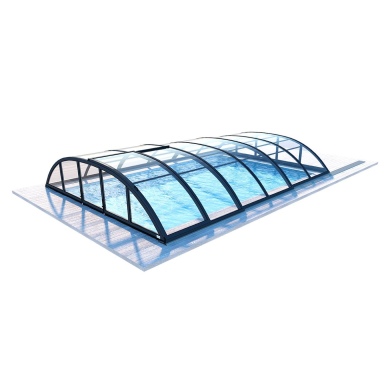 Abri de piscine Horizon - 6.1x2.38 m - polycarbonate massif 3 mm - pour piscine BAS7306