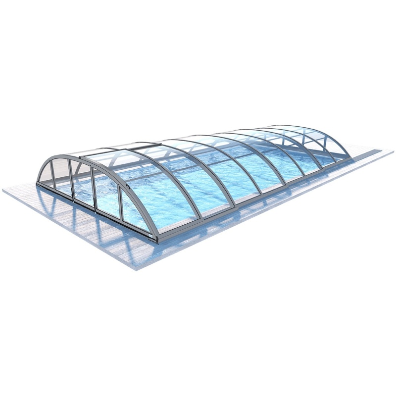 Abri de piscine Horizon - 7.03x3.36 m - polycarbonate massif 3 mm - pour piscine BAS7307