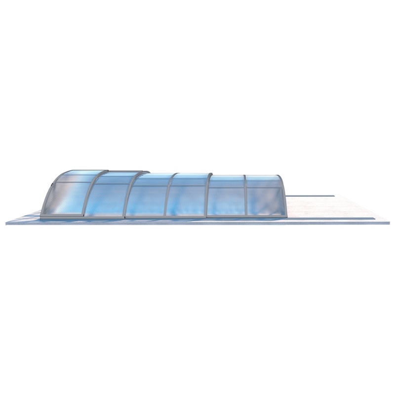 Abri de piscine Horizon - 6.1x2.38 m - polycarbonate alvéolaire 8 mm - pour piscine BAS7306