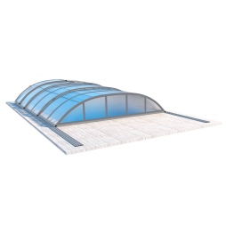 Abri de piscine Horizon - 6.1x2.38 m - polycarbonate alvéolaire 8 mm - pour piscine BAS7306