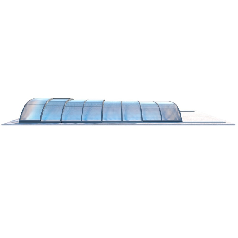 Abri de piscine Horizon - 7.43x3.5 m - polycarbonate alvéolaire 8 mm - pour piscine BAS7308