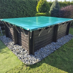 Bâche d'hiver  5.95 x 3.65 m pour piscine BAS7304