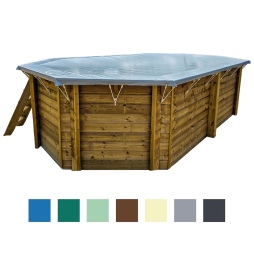Bâche d'hiver  7.46 x 4.13 m pour piscine 