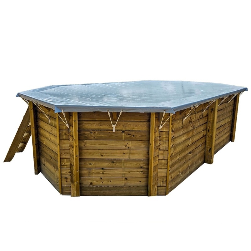 Bâche d'hiver  6.26 x 3.01 m pour piscine BAS7307
