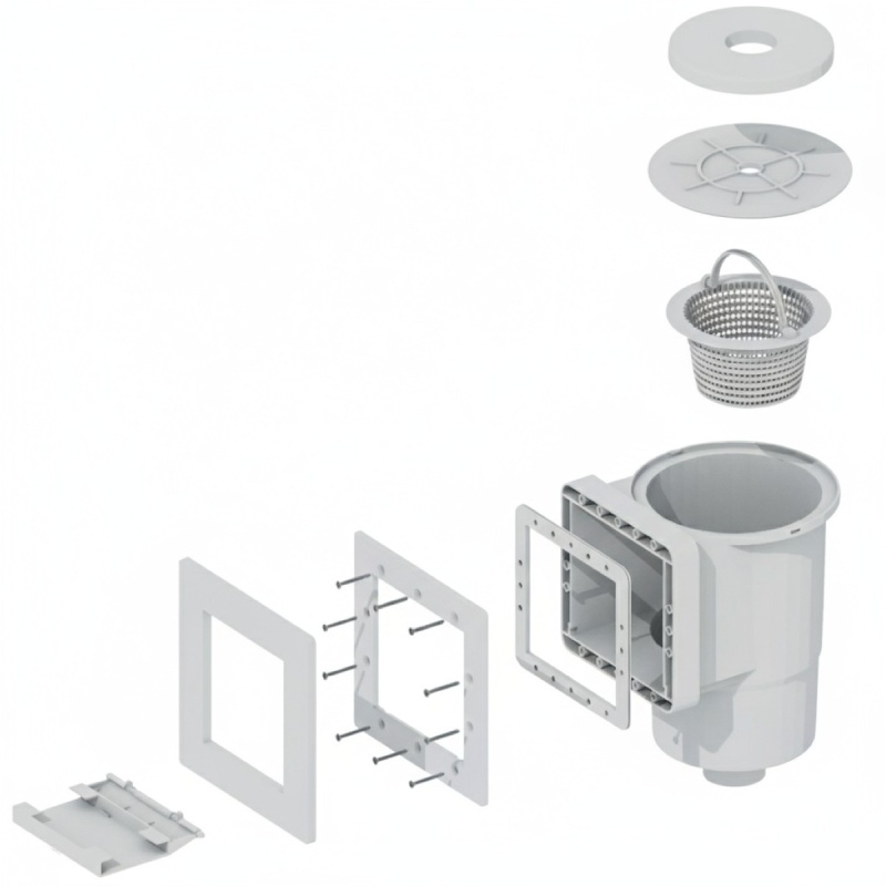 Skimmer et buse de refoulement