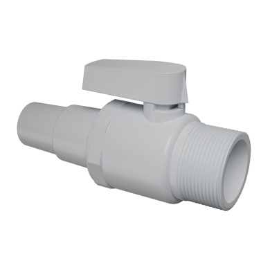 Vanne à bille unidirectionnelle pour piscine Ø38 mm
