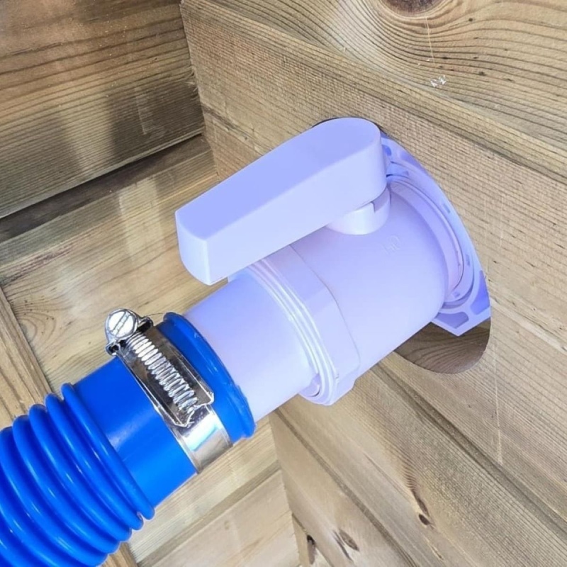 Vanne à bille unidirectionnelle pour piscine Ø38 mm