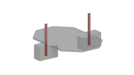 Piscine en bois NEMO 4.3 x 3 - H.1.31 m avec plage, bleu pâle, fixations à sceller