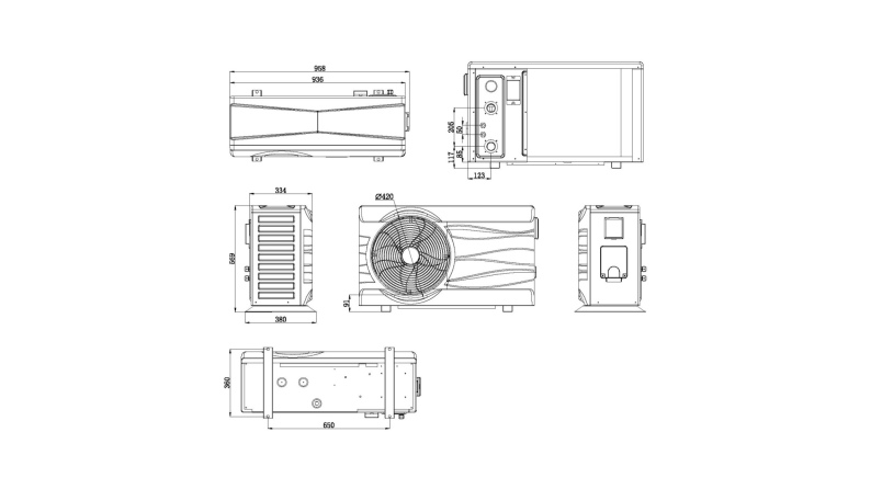 Pompe à chaleur Full Inverter NEO 12.2 kW pour piscines 50-70 m3