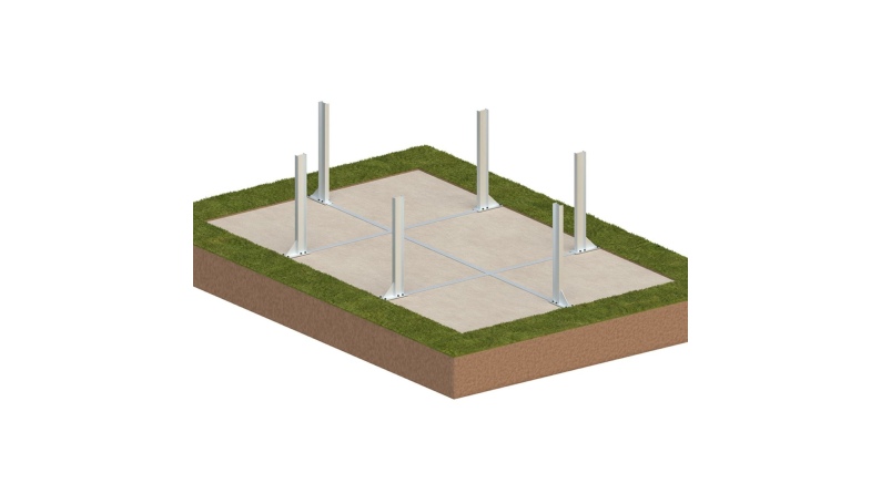 Piscine en bois AQUA 4.65 x 2.85 - H.1.24 m avec plage, sable, cadre en métal - sans dalle