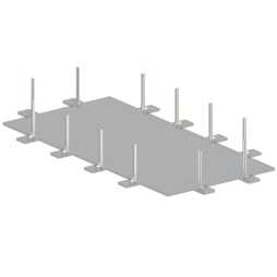 Piscine en bois AQUA 10.2 x 5.2 - H.1.45 m, bleu pâle, fixations à visser