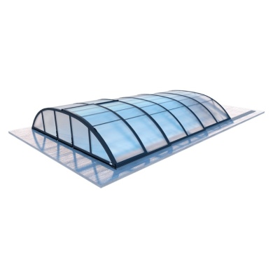 Abri de piscine Horizon - 4.64x2.52 m - polycarbonate alvéolaire 8 mm - pour piscine BAS7304