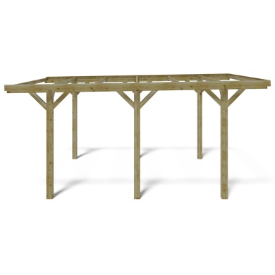 Carport, abri de voiture  3.04x5.12 m - 15.56 m2 2