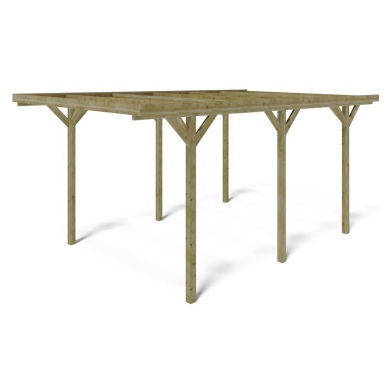 Carport, abri de voiture  3.04x5.12 m - 15.57 m2