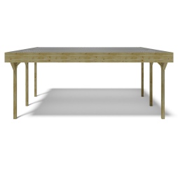 Carport, abri de voiture  6.06x5.03 m - 30 m2 - couverture PVC 
