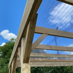 Carport, abri de voiture  6.06x5.03 m - 30 m2 - couverture PVC 