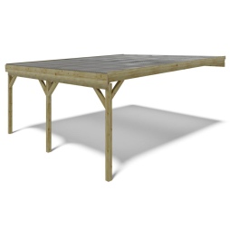 Carport, abri de voiture  5.8x5.06 m - 29 m2 - couverture PVC 