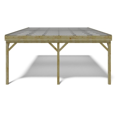 Carport, abri de voiture  5.8x5.06 m - 29 m2 - couverture PVC  2