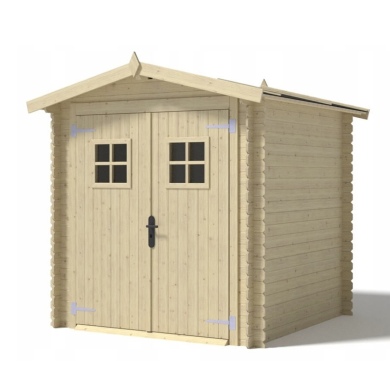 Abri de jardin en bois naturel | 4m2 | Ep. 19mm | 2 x 2m | ALTANKA