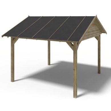 Pergola de jardin 4.04x4.17m - traité