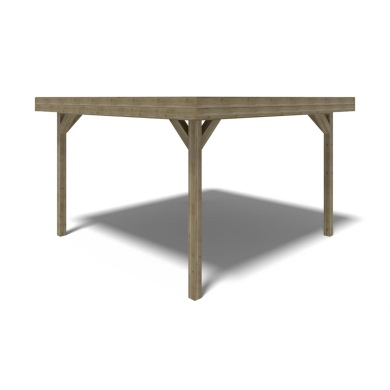 Pergola de jardin 4.04x4.04m - traité 2