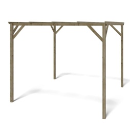 Carport, abri de voiture  3x3 m - 9 m2
