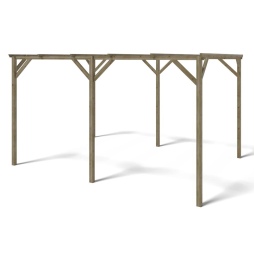 Carport, abri de voiture  3x4 m - 12 m2