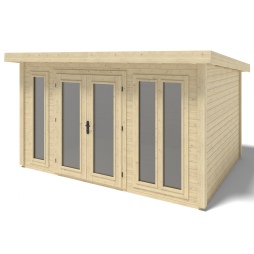 Abri de jardin en bois Kira 4,04x3,09m - 12m2 - Ep. 34mm