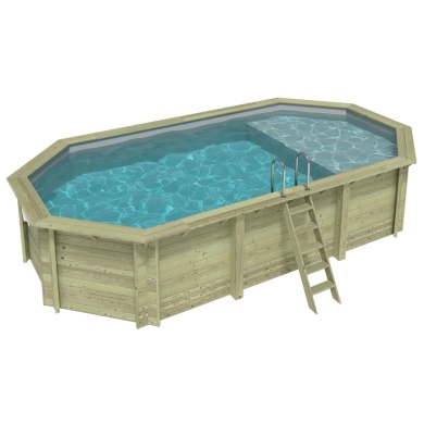 Liner 0.75 mm, gris clair, pour piscine NEMO avec plage immergée BAS7305 2