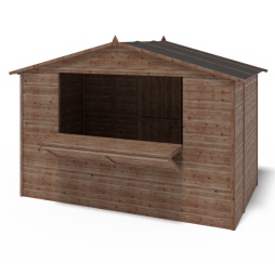 Kiosque/ stand de marché/ de vente 5.72 m2 - 3.11x1.84 m - 19 mm - Traité