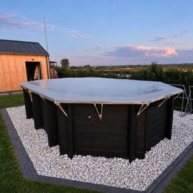 Bâche d'hiver 4.46 x 3.16 m, coul. gris, pour piscine BAS7302. BAS7303 2
